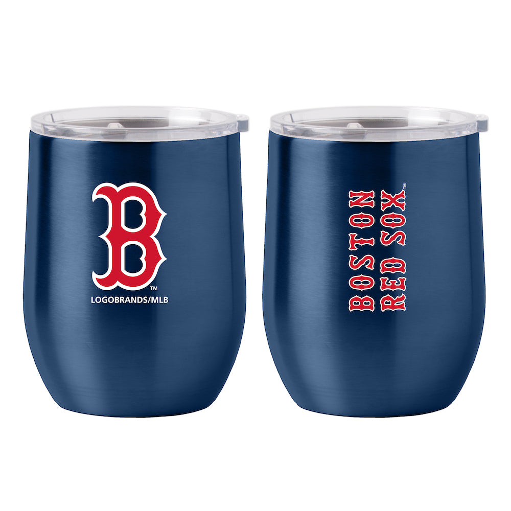 Boston Red Sox stainless steel curved drink tumbler