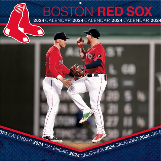 Boston Red Sox Team Photos Wall Calendar