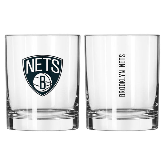 Brooklyn Nets Rocks Glass