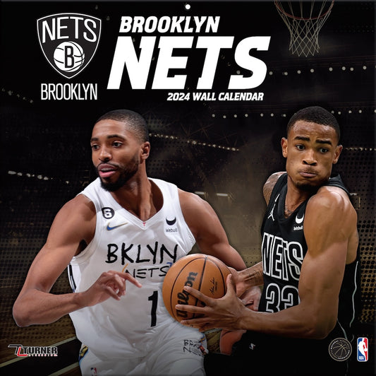 Brooklyn Nets Team Photos Wall Calendar
