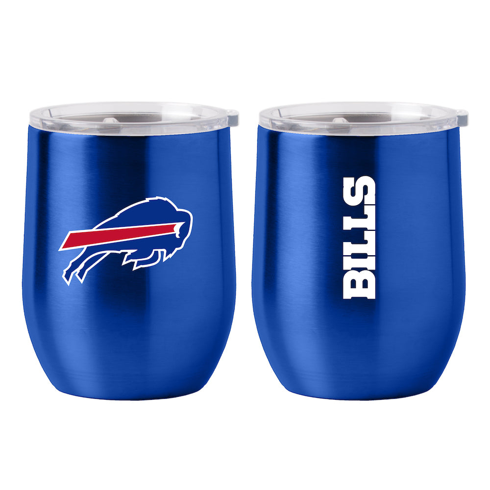 Buffalo Bills stainless steel curved drink tumbler