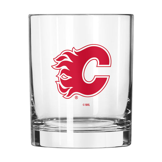 Calgary Flames Rocks Glass