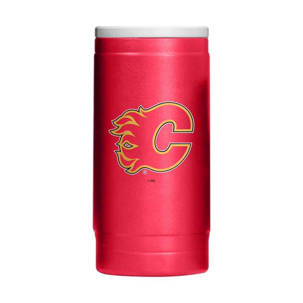 Calgary Flames slim can cooler