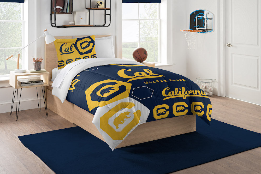 California Golden Bears twin size comforter set