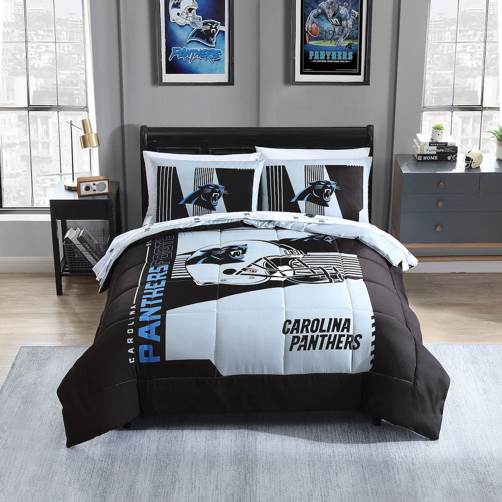 Carolina Panthers full size bed in a bag