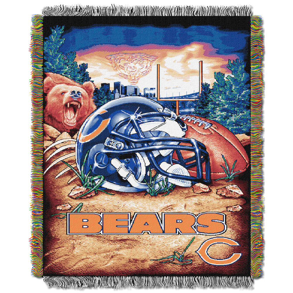 Chicago Bears woven home field tapestry