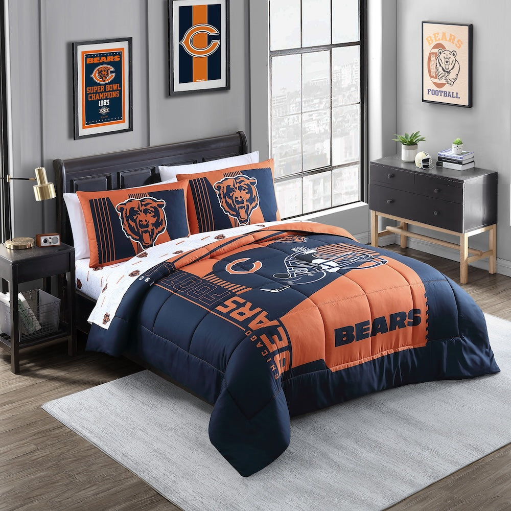 Chicago Bears queen size bed in a bag