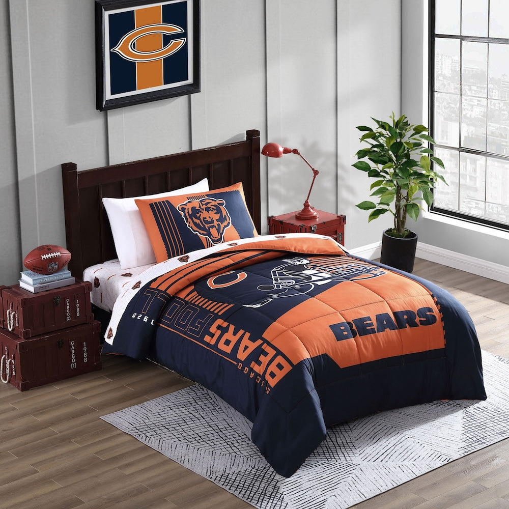 Chicago Bears twin size bed in a bag