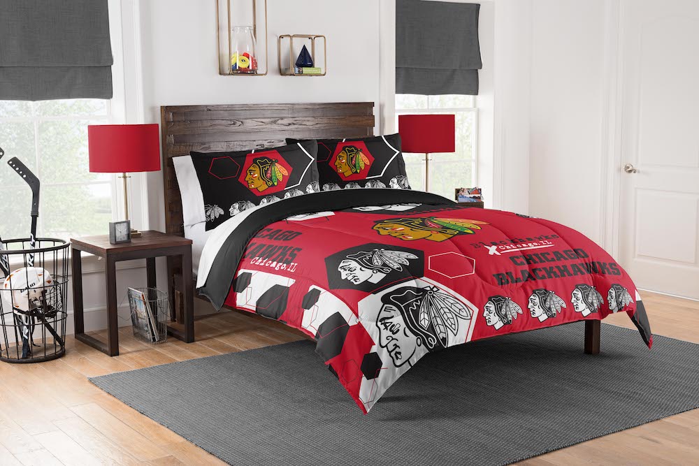 Chicago Blackhawks king size comforter set