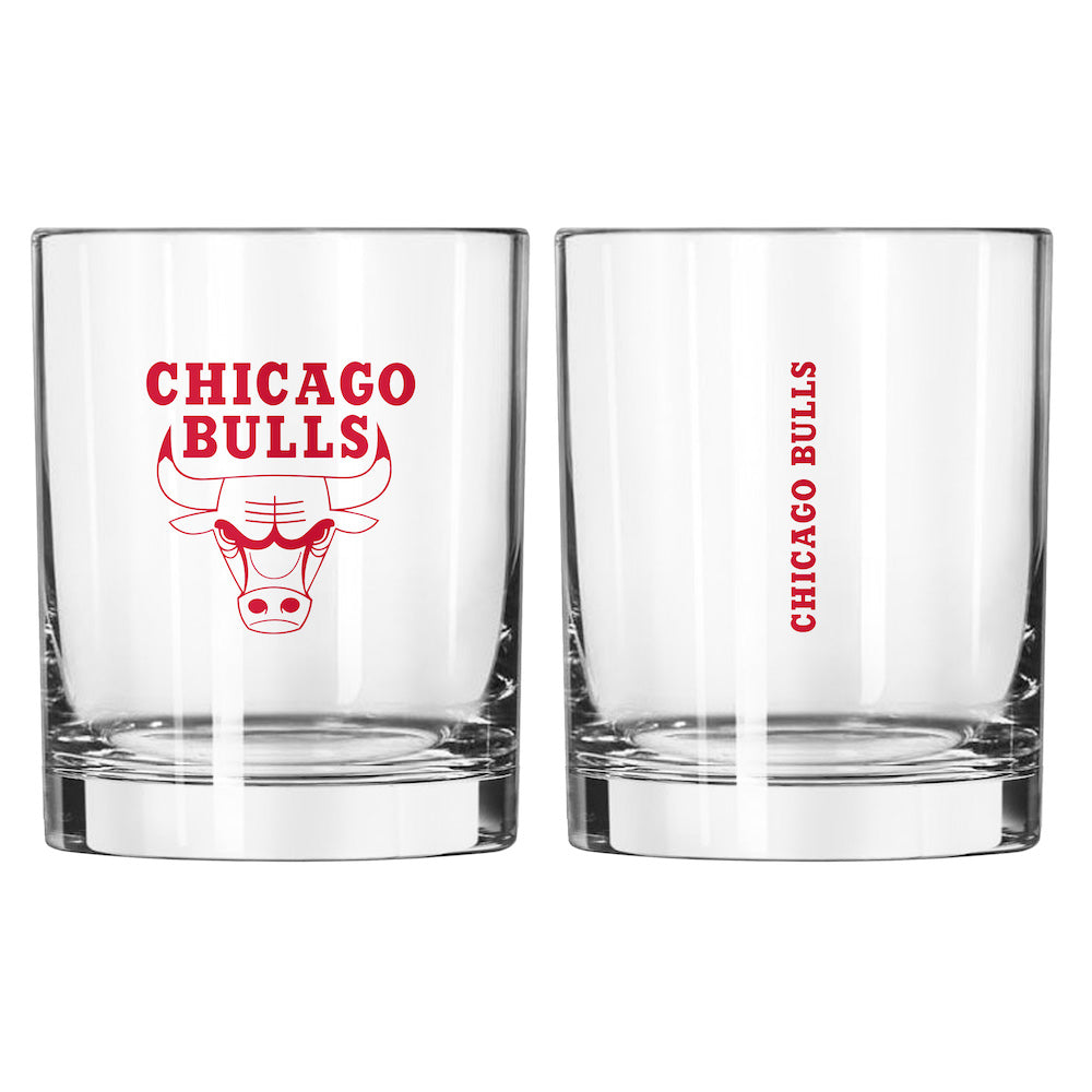 Buy NBA Chicago Bulls 14 oz Gameday Rocks Glass Set (2 glasses ...