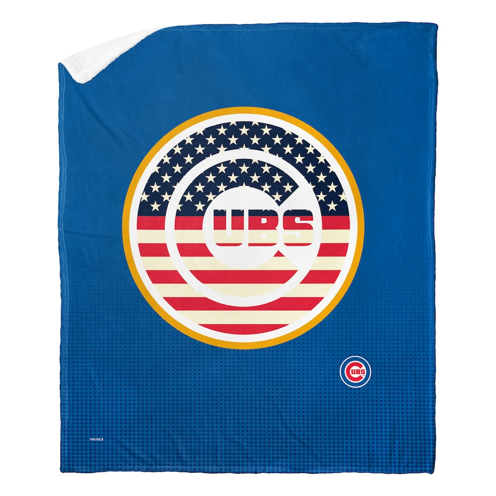 Chicago Cubs CELEBRATE Sherpa Blanket