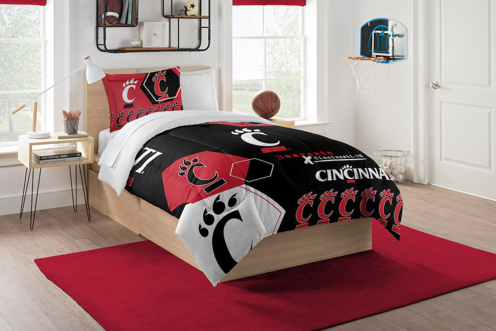 Cincinnati Bearcats twin size comforter set