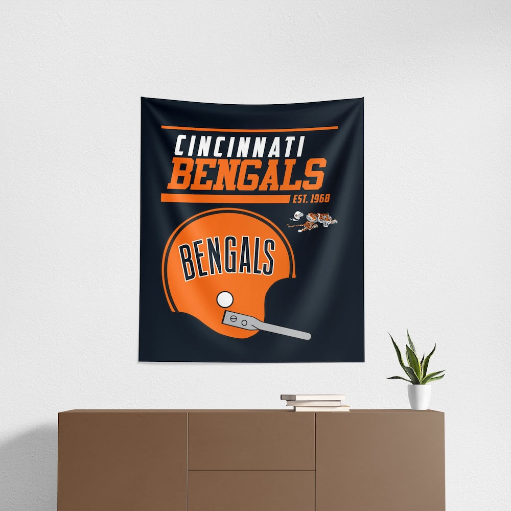 Cincinnati Bengals Premium Throwback Wall Hanging