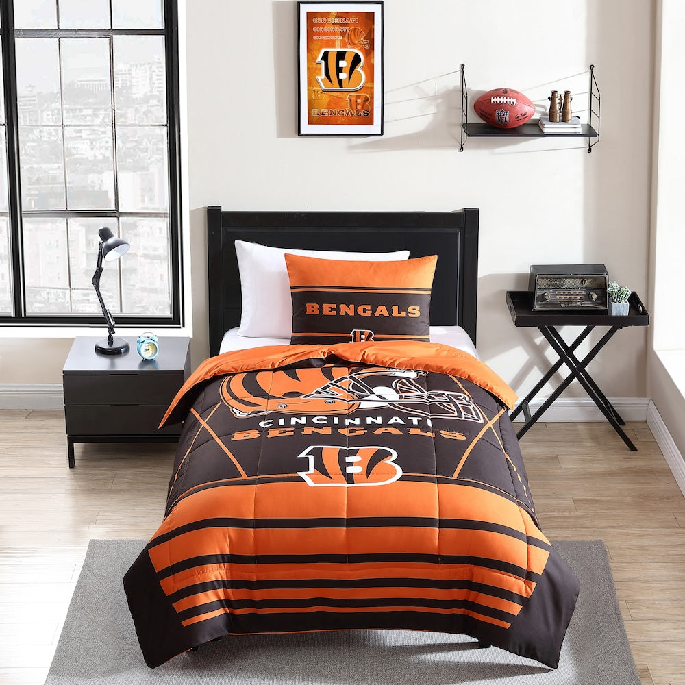 Cincinnati Bengals twin size comforter set