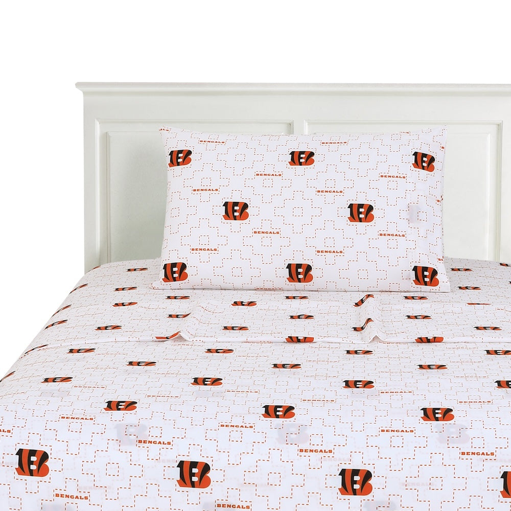 Cincinnati Bengals Twin Sheets