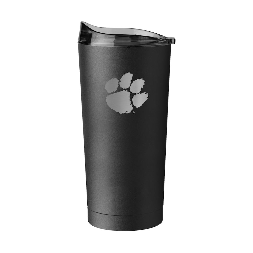 Clemson Tigers 20 oz black etch travel tumbler