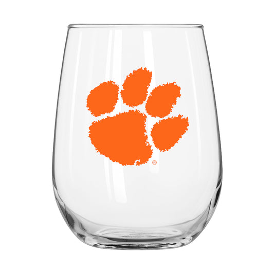 Clemson Tigers Stemless Wine Glass
