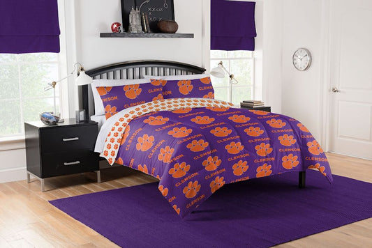 Clemson Tigers queen size bed in a bag