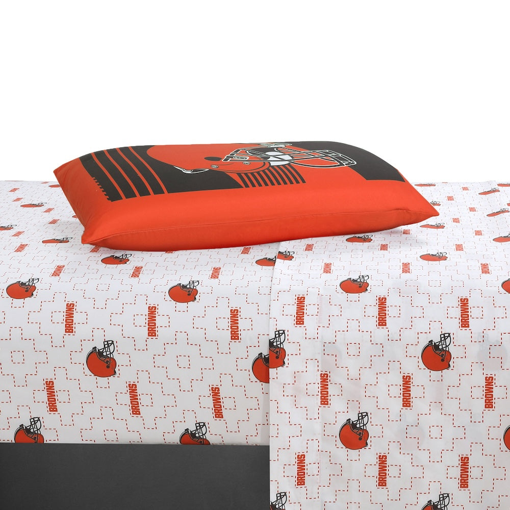 Cleveland Browns twin bedding set sheets