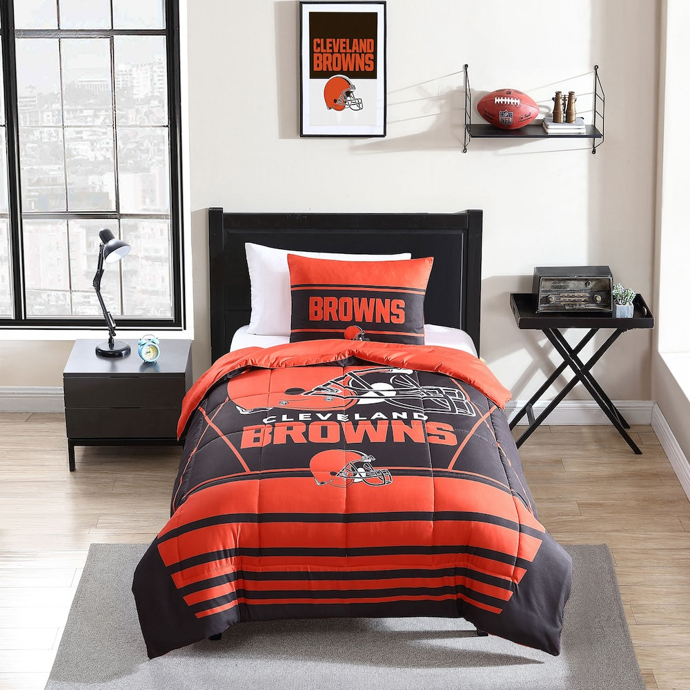 Cleveland Browns twin size comforter set