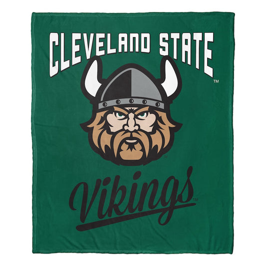 Cleveland State Vikings official silk touch throw blanket