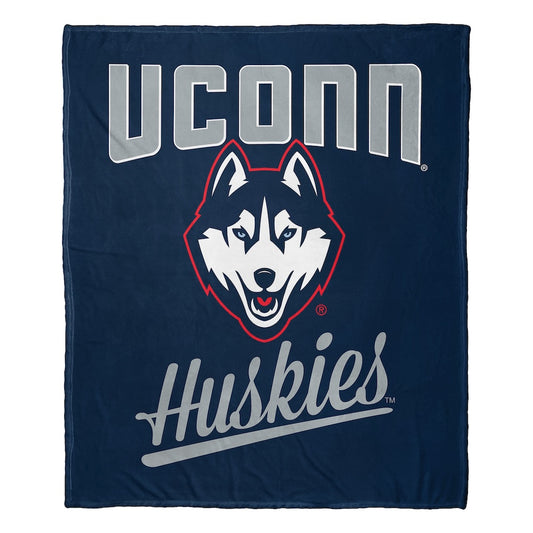 Connecticut Huskies official silk touch throw blanket