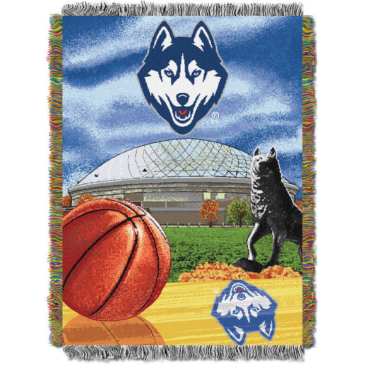 Connecticut Huskies woven home field tapestry