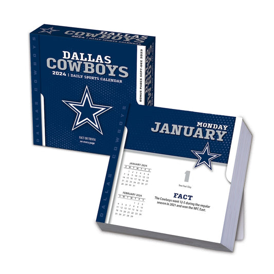 Dallas Cowboys 2024 Fact-A-Day Box Desk Calendar