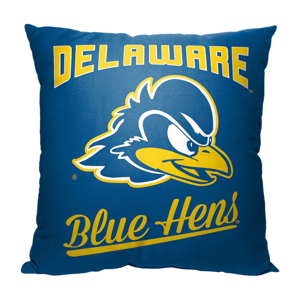 Delaware Blue Hens OFFICIAL throw pillow
