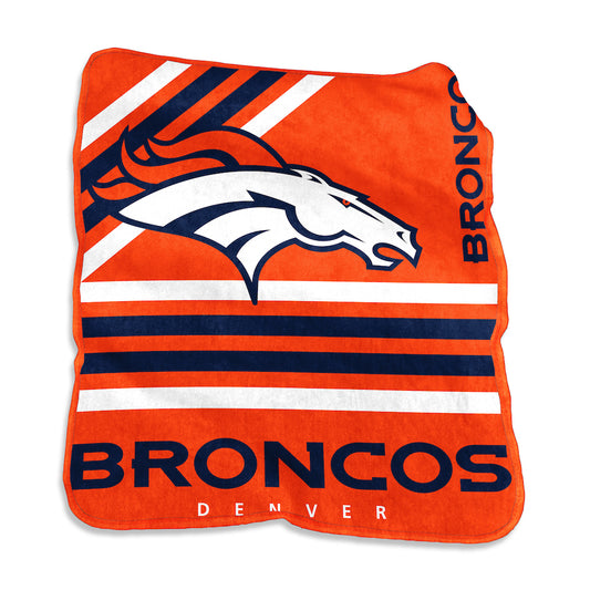 Denver Broncos Raschel throw blanket