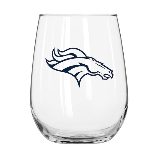Denver Broncos Stemless Wine Glass