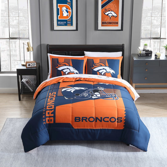 Denver Broncos full size bed in a bag