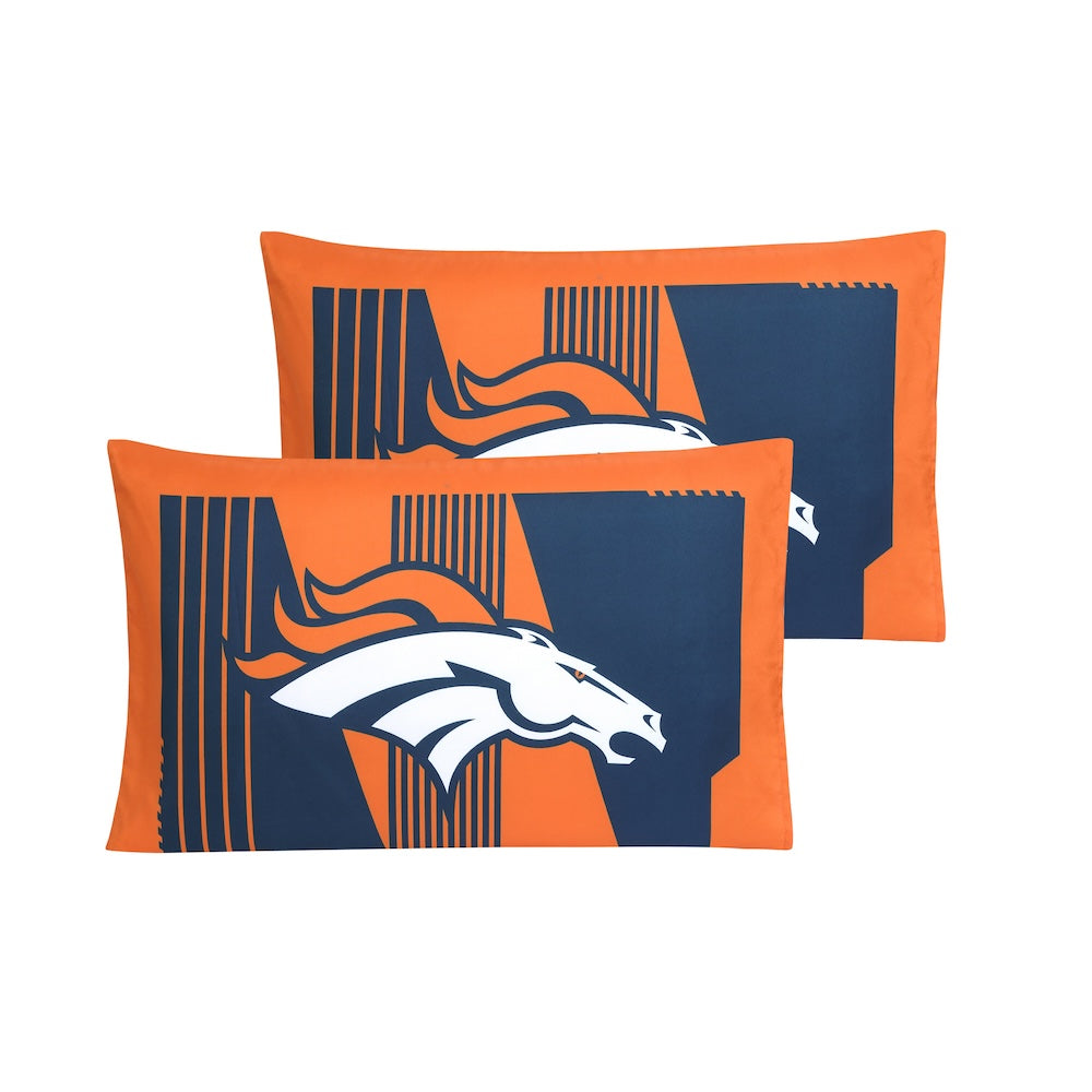 Denver Broncos pillow shams