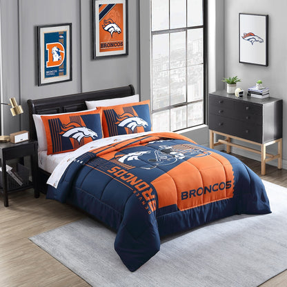 Denver Broncos queen size bed in a bag