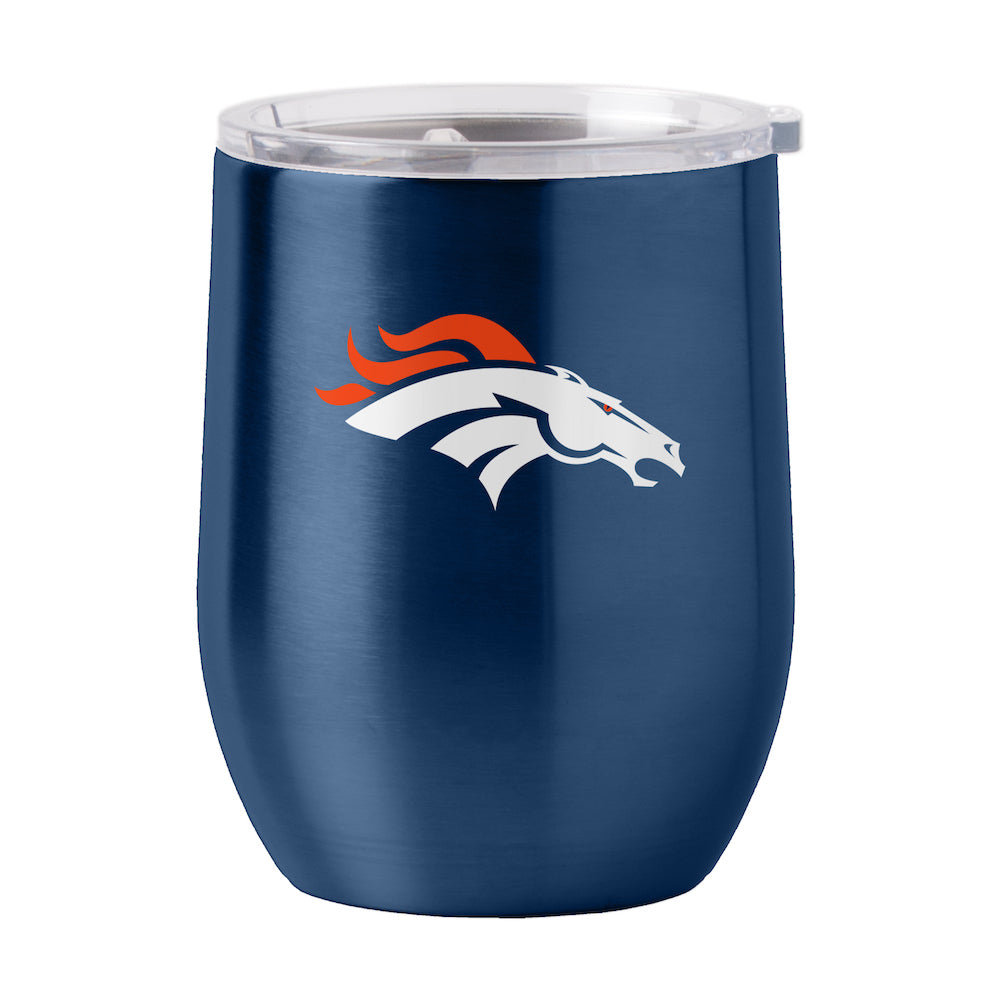 Denver Broncos stainless steel curved drink tumbler