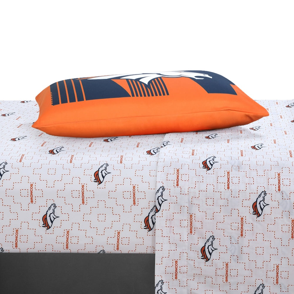 Denver Broncos twin bedding set sheets