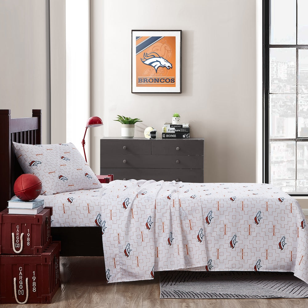 Denver Broncos bedsheets