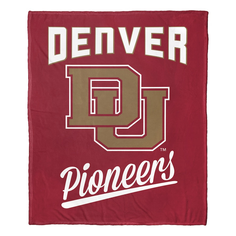 Denver Pioneers official silk touch throw blanket