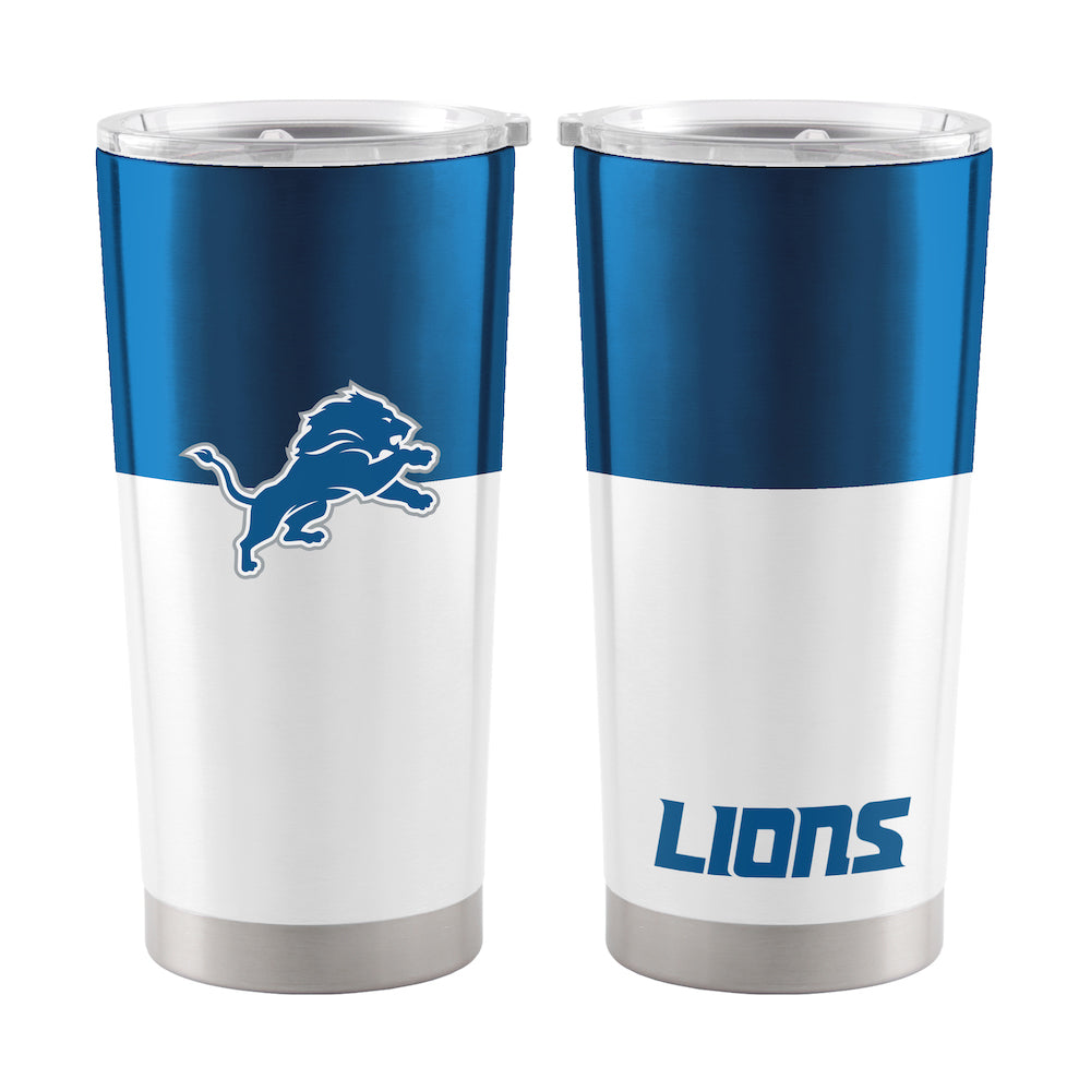 Detroit Lions 20 oz color block travel tumbler