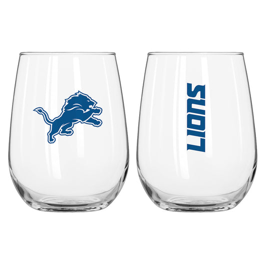 Detroit Lions Stemless Wine Glass