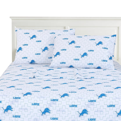 Detroit Lions logo bedsheet set