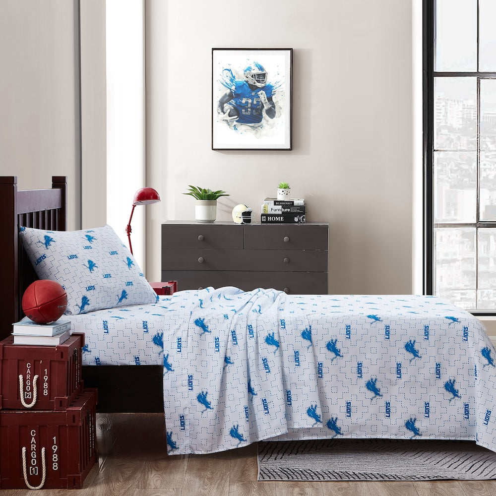 Detroit Lions bedsheets