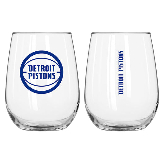 Detroit Pistons Stemless Wine Glass