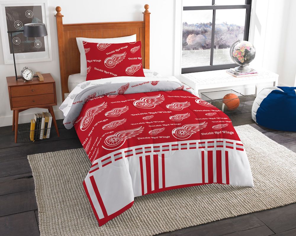 Detroit Red Wings twin size bed in a bag