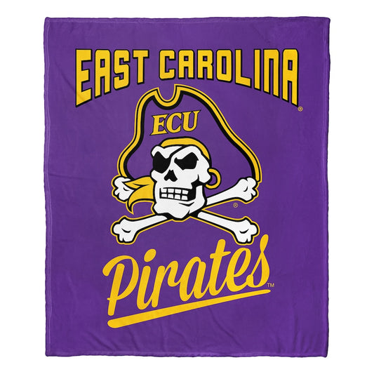 East Carolina Pirates official silk touch throw blanket