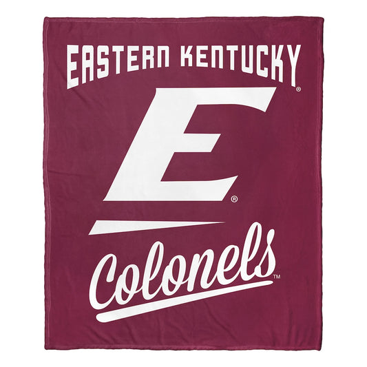 Eastern Kentucky Colonels official silk touch throw blanket