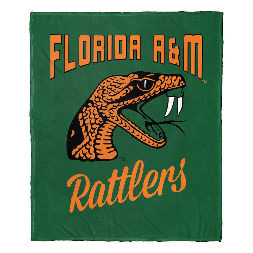Florida A&M Rattlers official silk touch throw blanket