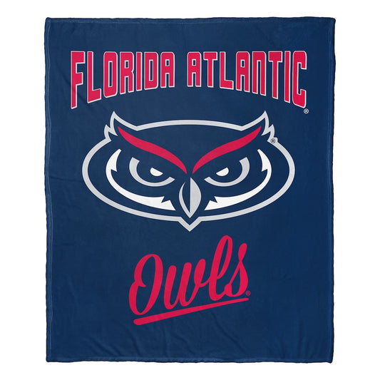 Florida Atlantic Owls official silk touch throw blanket