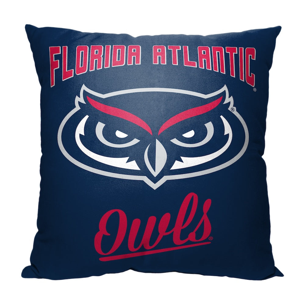 Florida Atlantic Owls OFFICIAL throw pillow