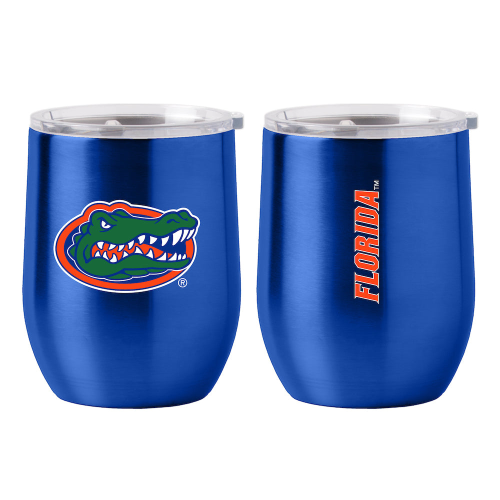Florida Gators stainless steel curved drink tumbler